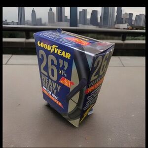 Goodyear Bicycle Heavy Duty Tube 26" x1 3/8" 30% Thicker Tire Levers Inc NEW